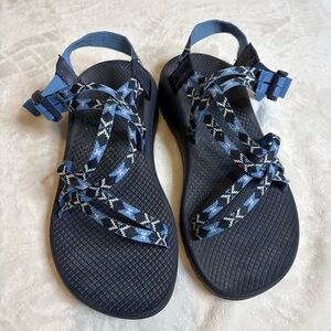 Chaco Cloud Sport Sandal Women’s Women’s Size 10 Blue & Black Hiking